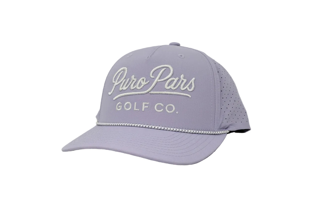 Lilac Golf Hat - White Script