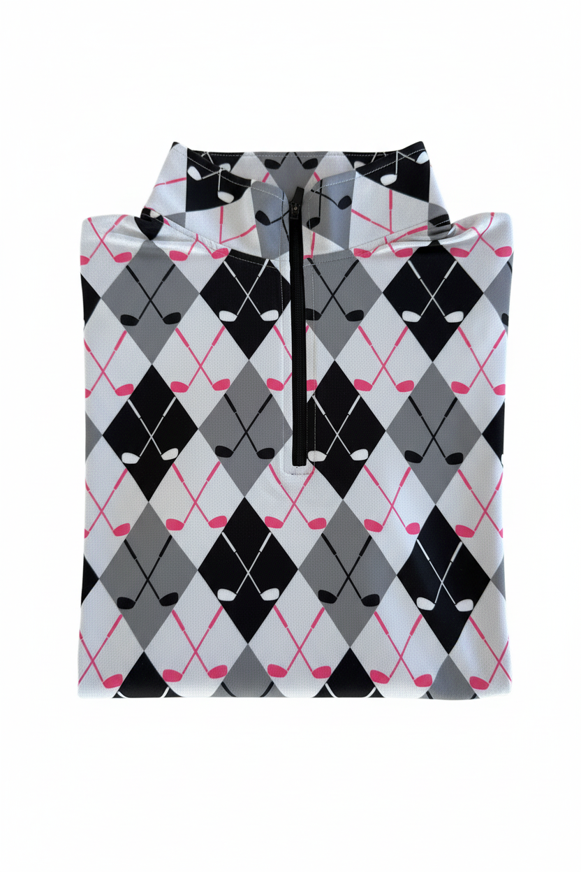 Argyle Polo - White Background Clean