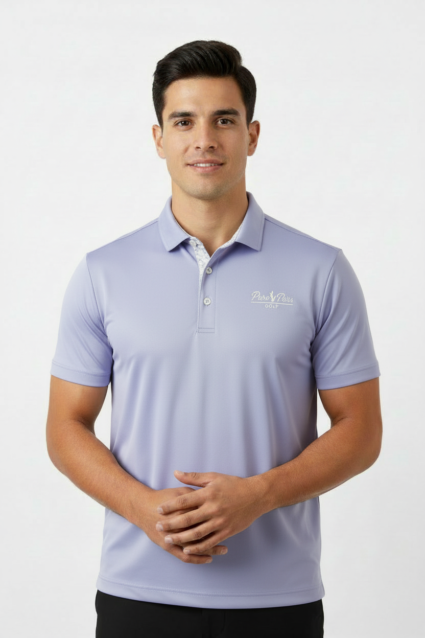 Lavender Puro Pars Polo on Model