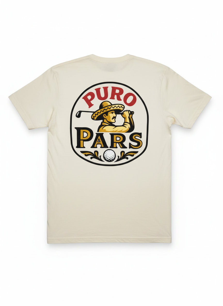 Puro Pars Golfer Logo T-Shirt Back