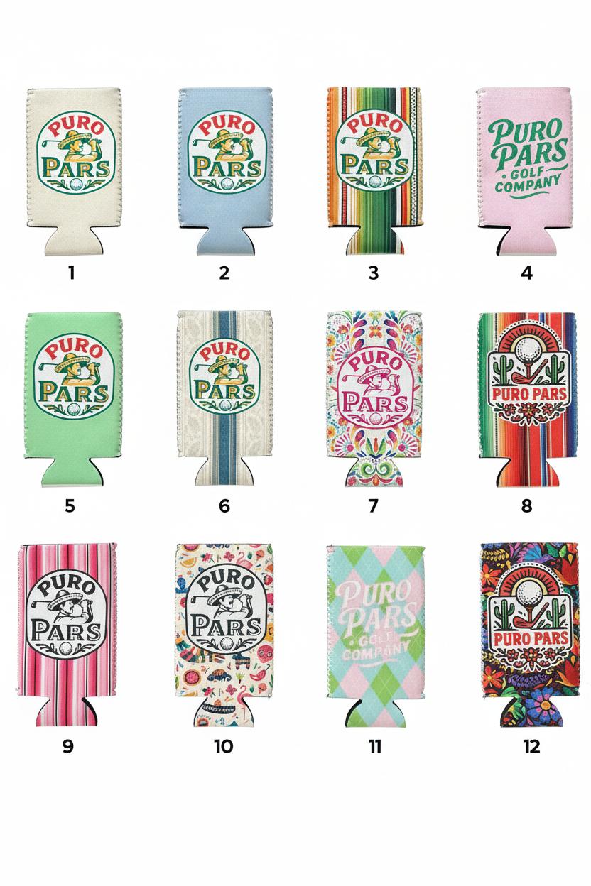 Puro Pars Koozies Professional Numbered Grid
